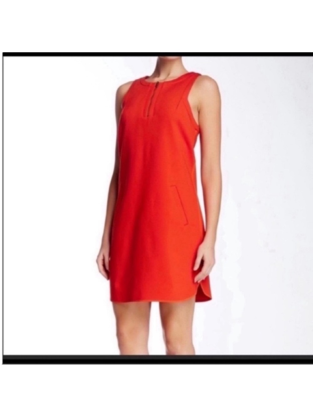 Trina Turk Orange Sheath Dress Size 4